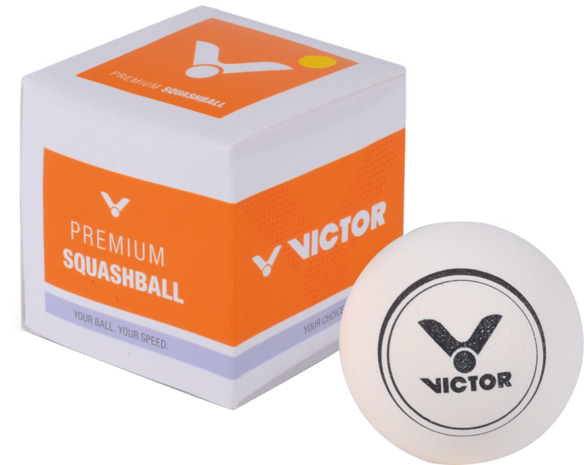 Victor Premium Squashball weiss
