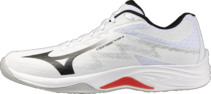 Mizuno LIGHTNING STAR Jr white/black/fiery red