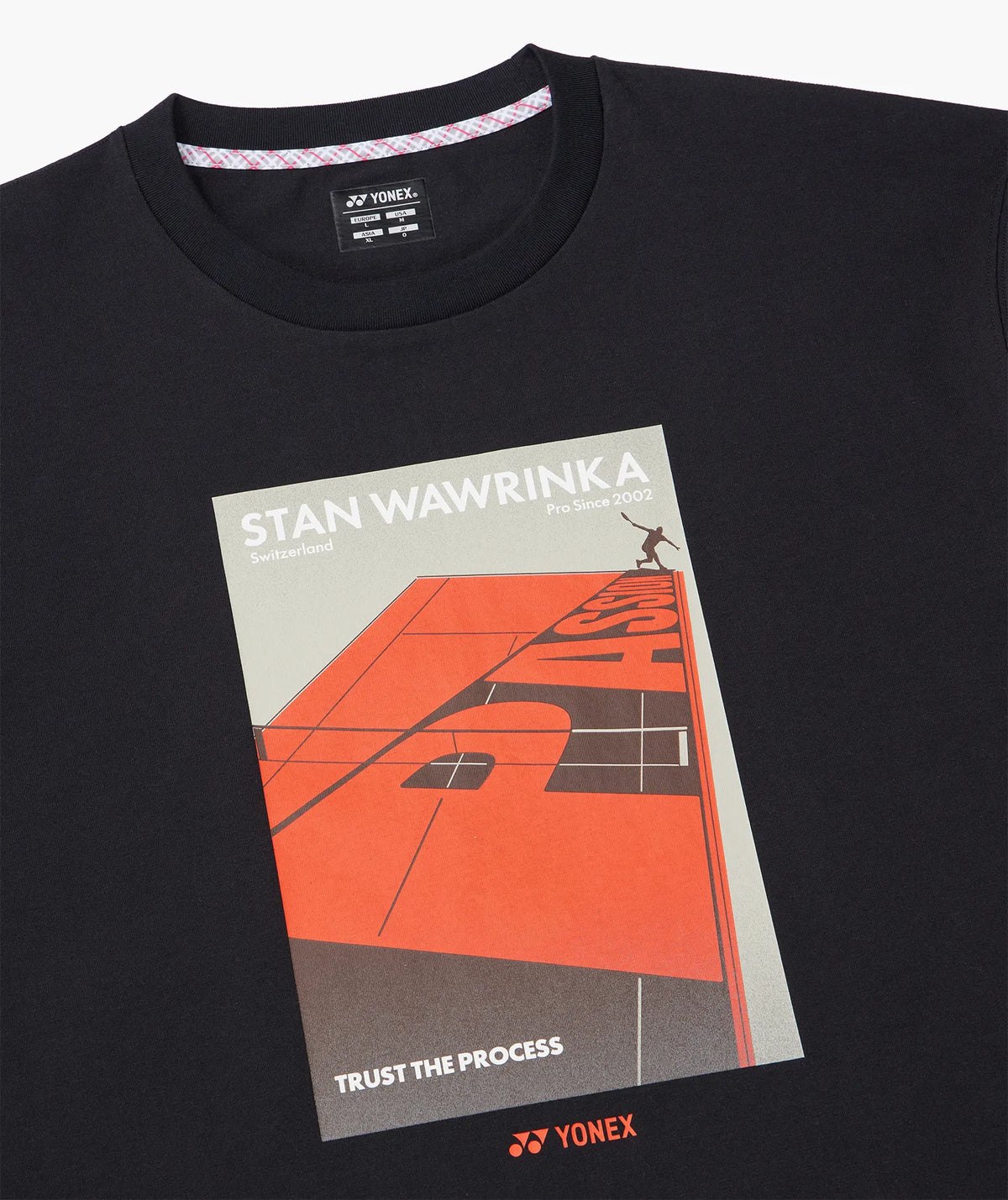 Yonex Stan Wawrinka Farewell Shirt schwarz - limited